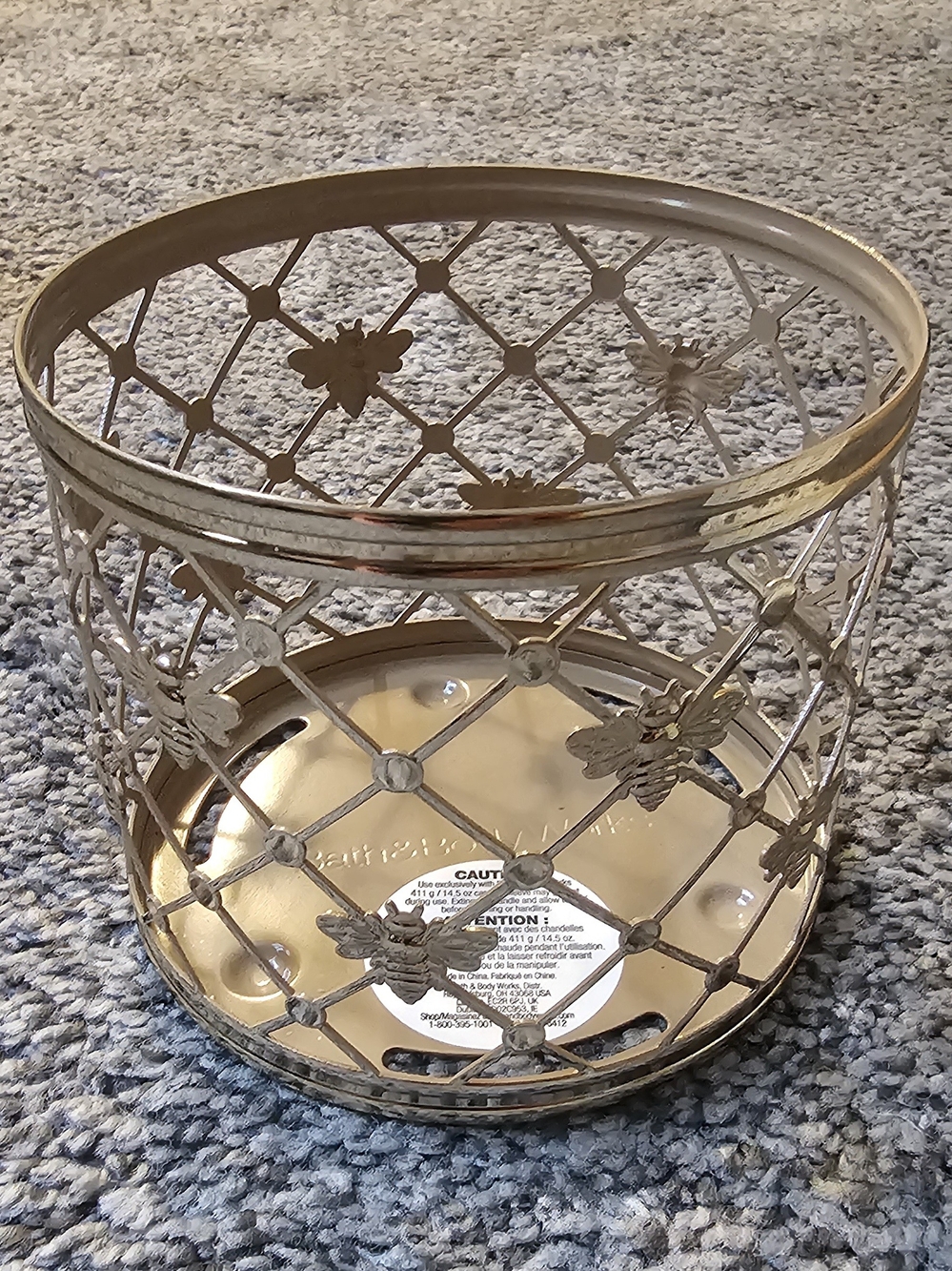 Bath & Body Works Gold Bee 3-Wick Candle Holder